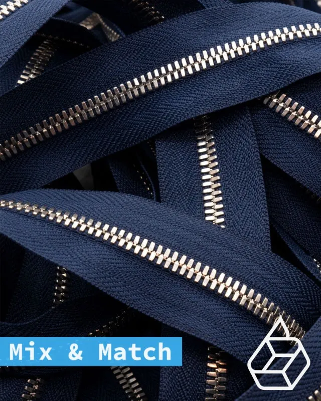 YKK Excella® | Custom made zipper | Silver | Size 5