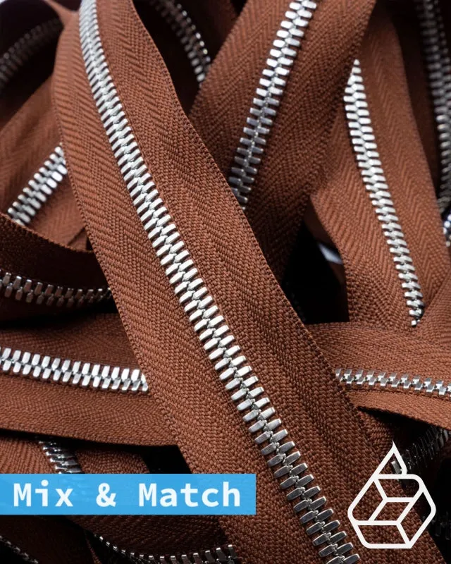 YKK Excella® | Custom made zipper | Silver | Size 5