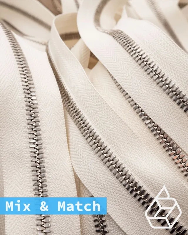 YKK Excella® | Custom made zipper | Silver | Size 5