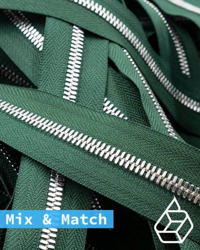 YKK Excella® | Custom made zipper | Silver | Size 5