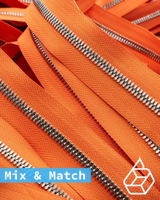 YKK Excella® | Custom made zipper | Silver | Size 5