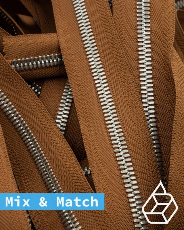 YKK Excella® | Custom made zipper | Silver | Size 8