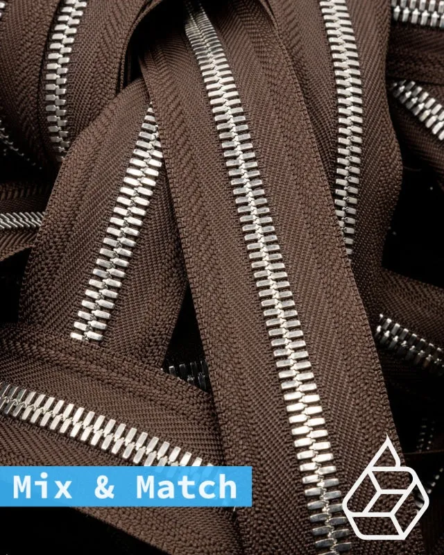 YKK Excella® | Custom made zipper | Silver | Size 8