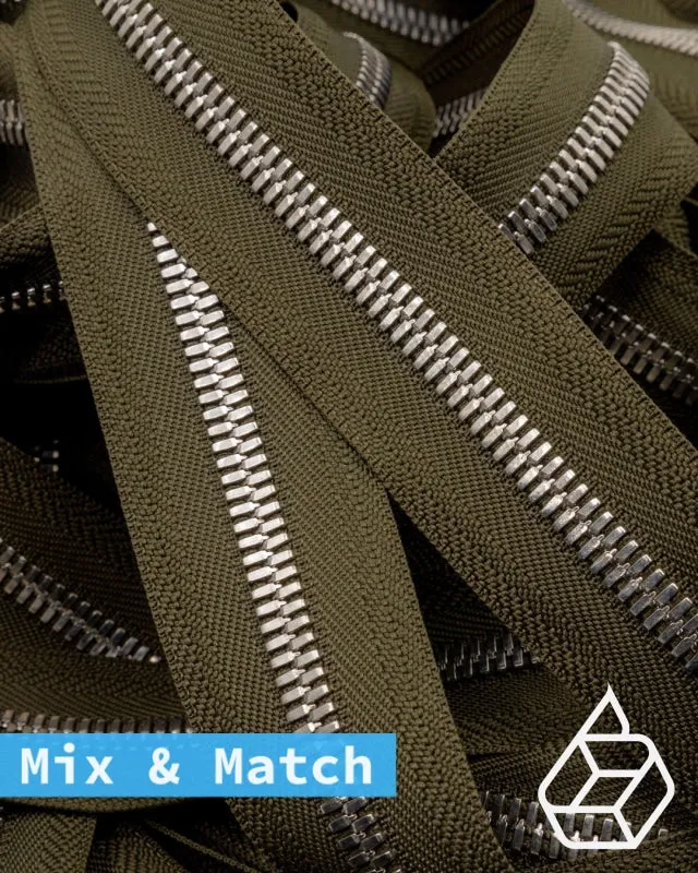 YKK Excella® | Custom made zipper | Silver | Size 8