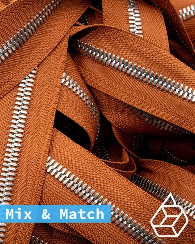 YKK Excella® | Custom made zipper | Silver | Size 8