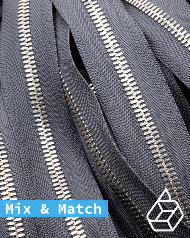 YKK Excella® | Custom made zipper | Silver | Size 8
