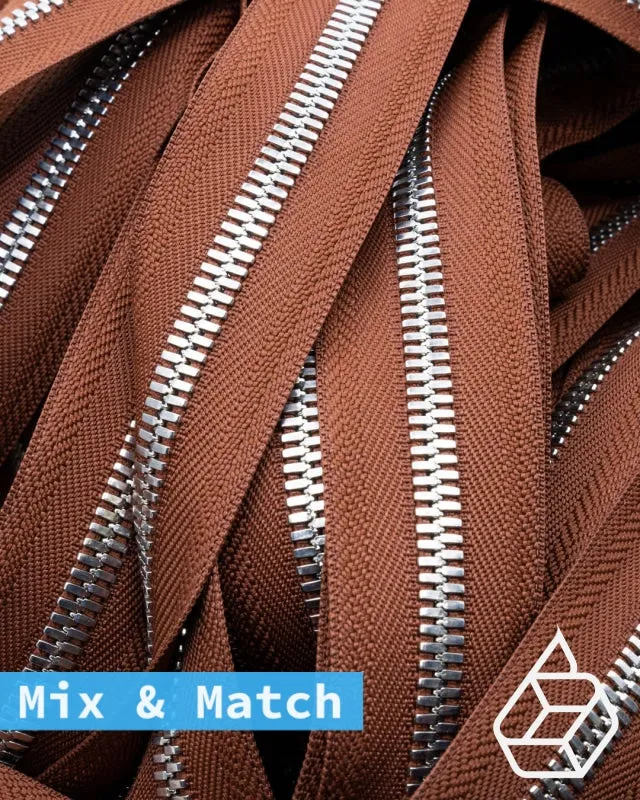 YKK Excella® | Custom made zipper | Silver | Size 8