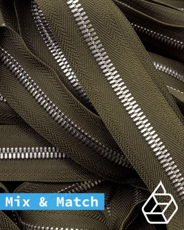YKK Excella® | Custom made zipper | Silver | Size 8