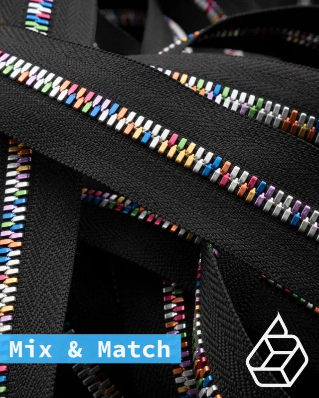 YKK Excella® Light | Custom made zipper | Rainbow | Size 5