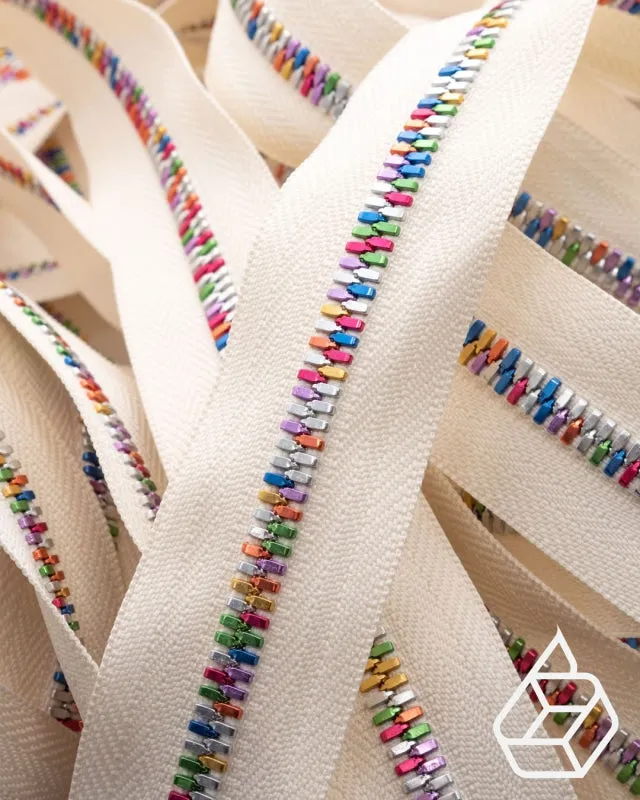 YKK Excella® Light | Zipper on roll | Rainbow | Size 5