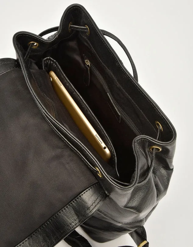 York Large Leather Backpack