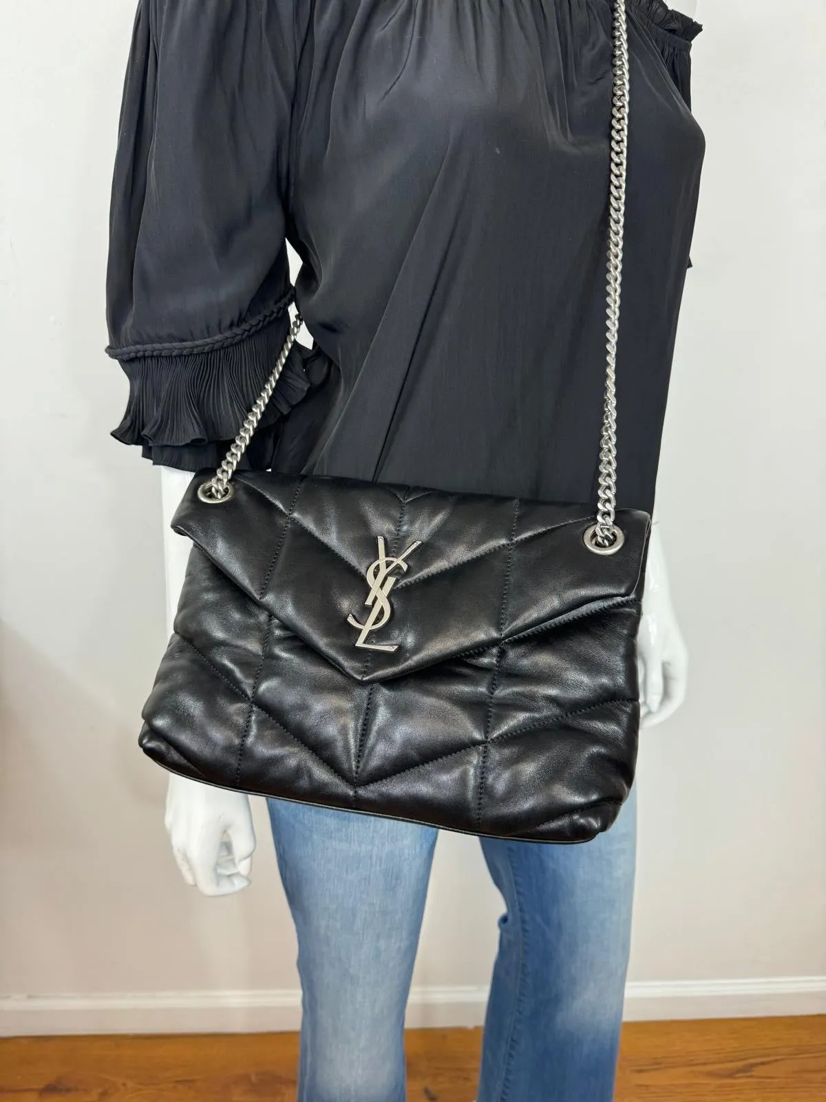 YSL SMALL LOULOU PUFFER BAG
