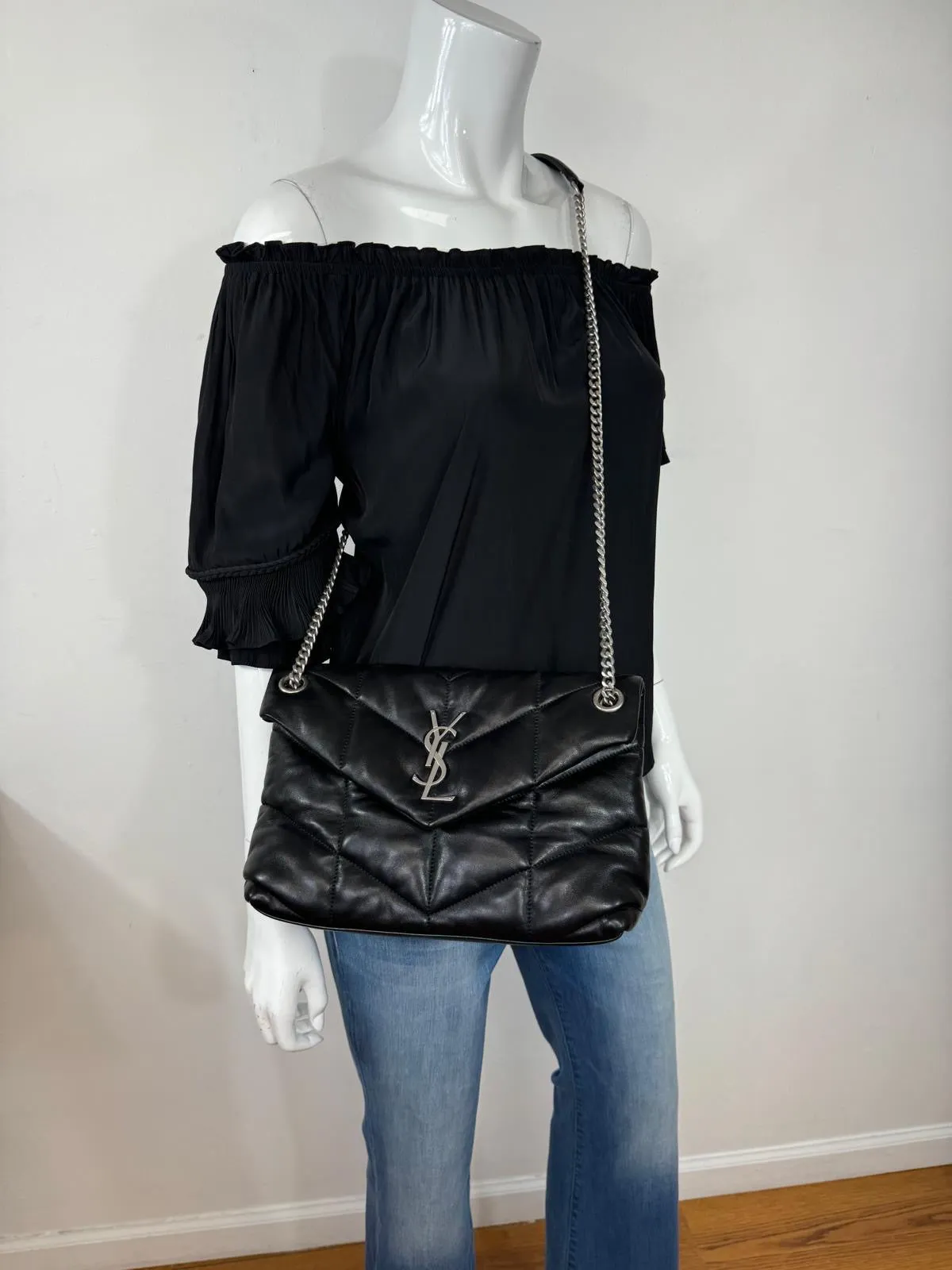 YSL SMALL LOULOU PUFFER BAG