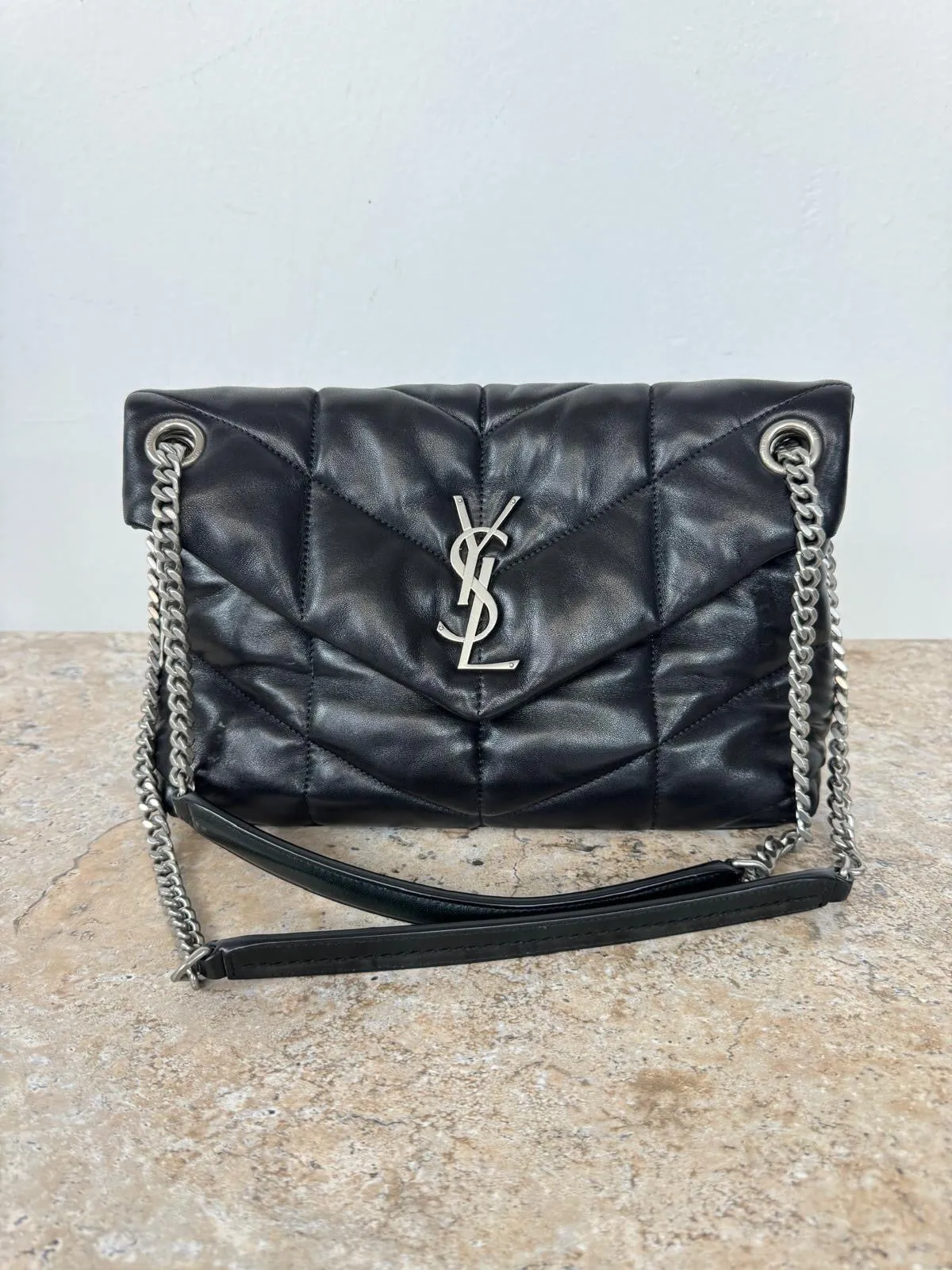 YSL SMALL LOULOU PUFFER BAG