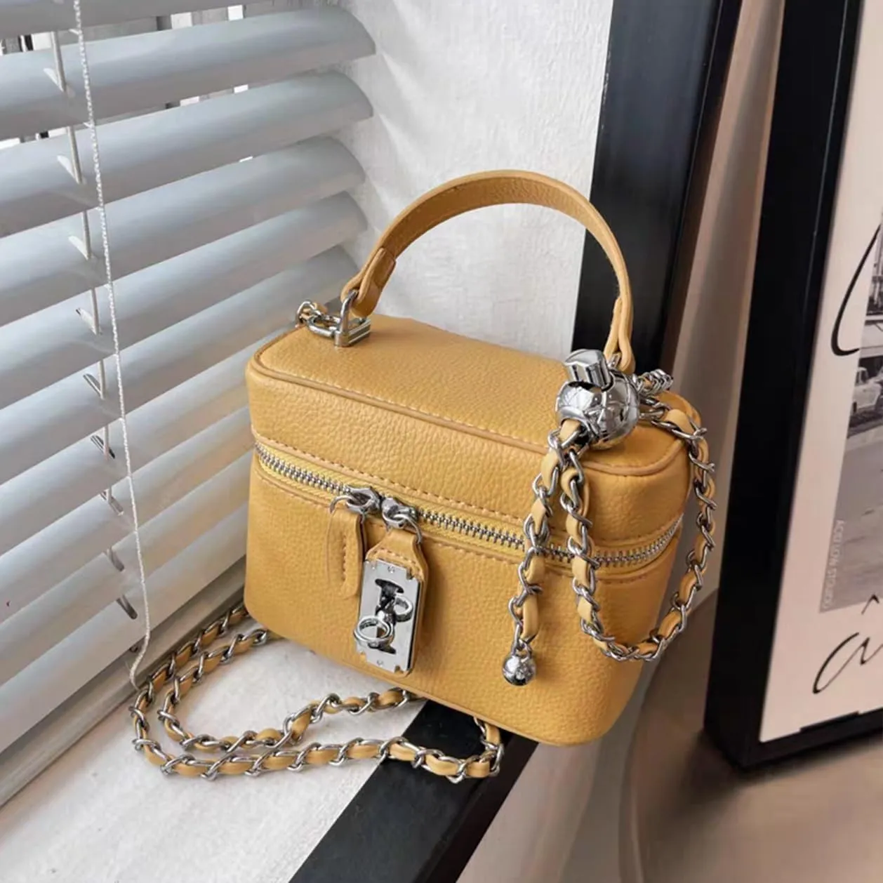 YXBQueen Crossbody Bag for Women Small Top-Handle Pouch Purse Designer Shoulder Handbag Luxury Leather Crossbody Purses