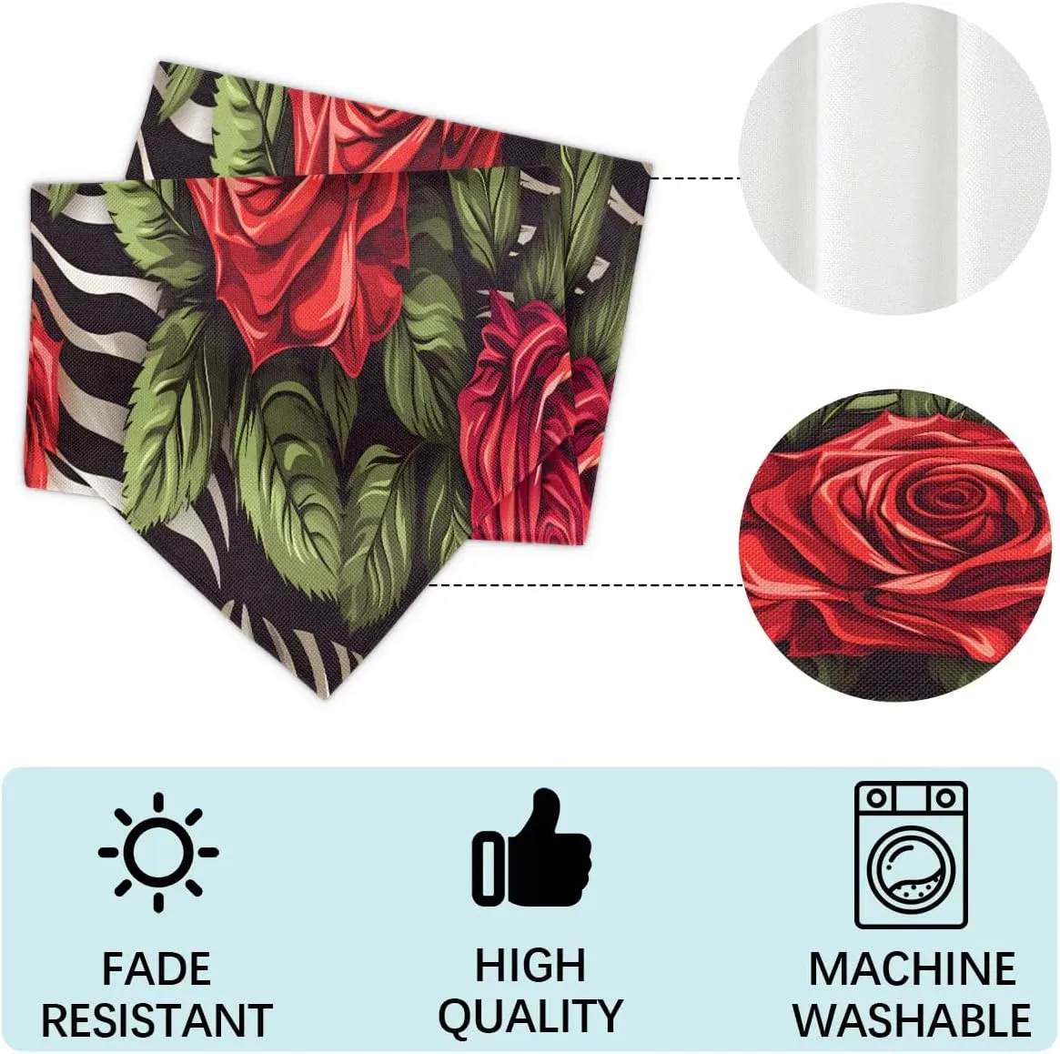 Zebra Print Rose Briefcases for Men Crossbody Bags Laptop Carrying Case Messenger Bag for 15" Laptops and Under