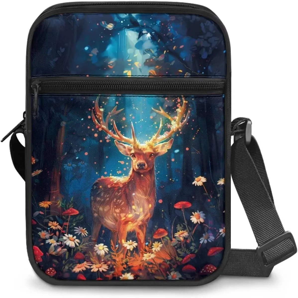 Zipper Messenger Bags Womens Mens Shoulder Bag Multi-pocket Work Office Bag Briefcases for Travelling Outdoors