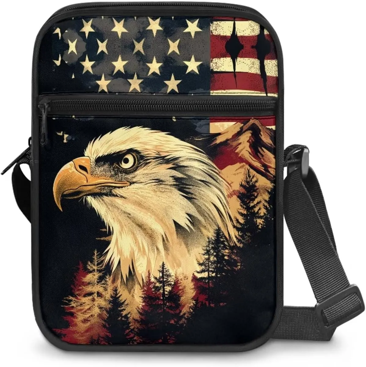 Zipper Messenger Bags Womens Mens Shoulder Bag Multi-pocket Work Office Bag Briefcases for Travelling Outdoors
