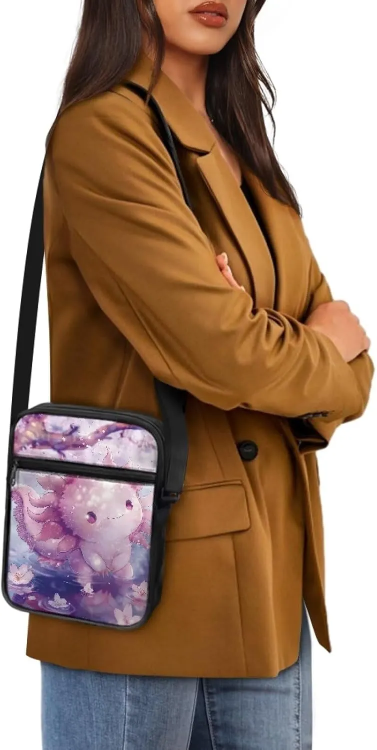 Zipper Messenger Bags Womens Mens Shoulder Bag Multi-pocket Work Office Bag Briefcases for Travelling Outdoors