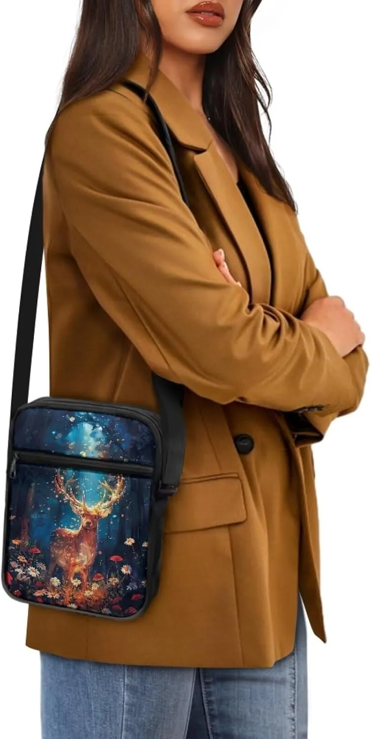 Zipper Messenger Bags Womens Mens Shoulder Bag Multi-pocket Work Office Bag Briefcases for Travelling Outdoors