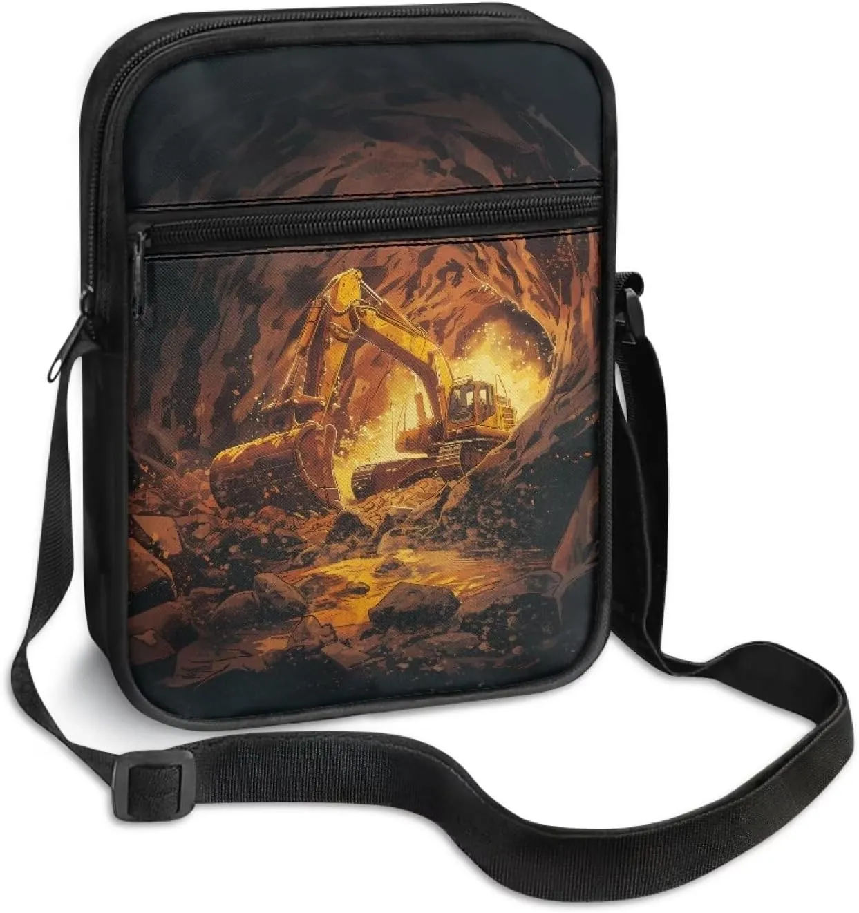 Zipper Messenger Bags Womens Mens Shoulder Bag Multi-pocket Work Office Bag Briefcases for Travelling Outdoors