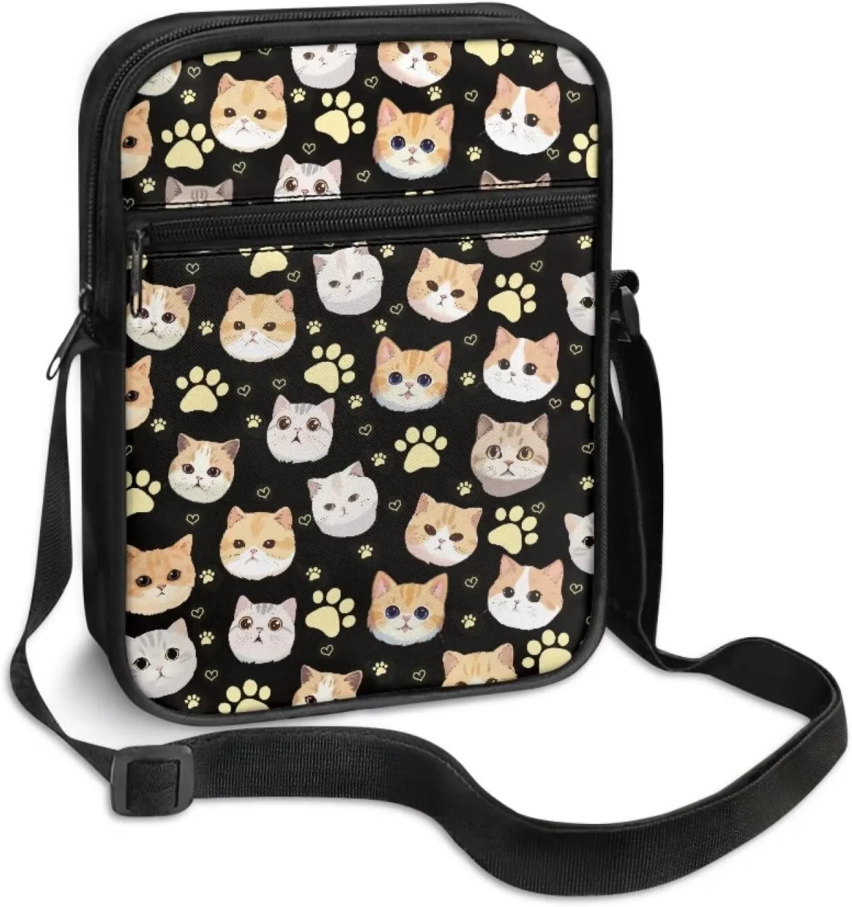 Zipper Messenger Bags Womens Mens Shoulder Bag Multi-pocket Work Office Bag Briefcases for Travelling Outdoors