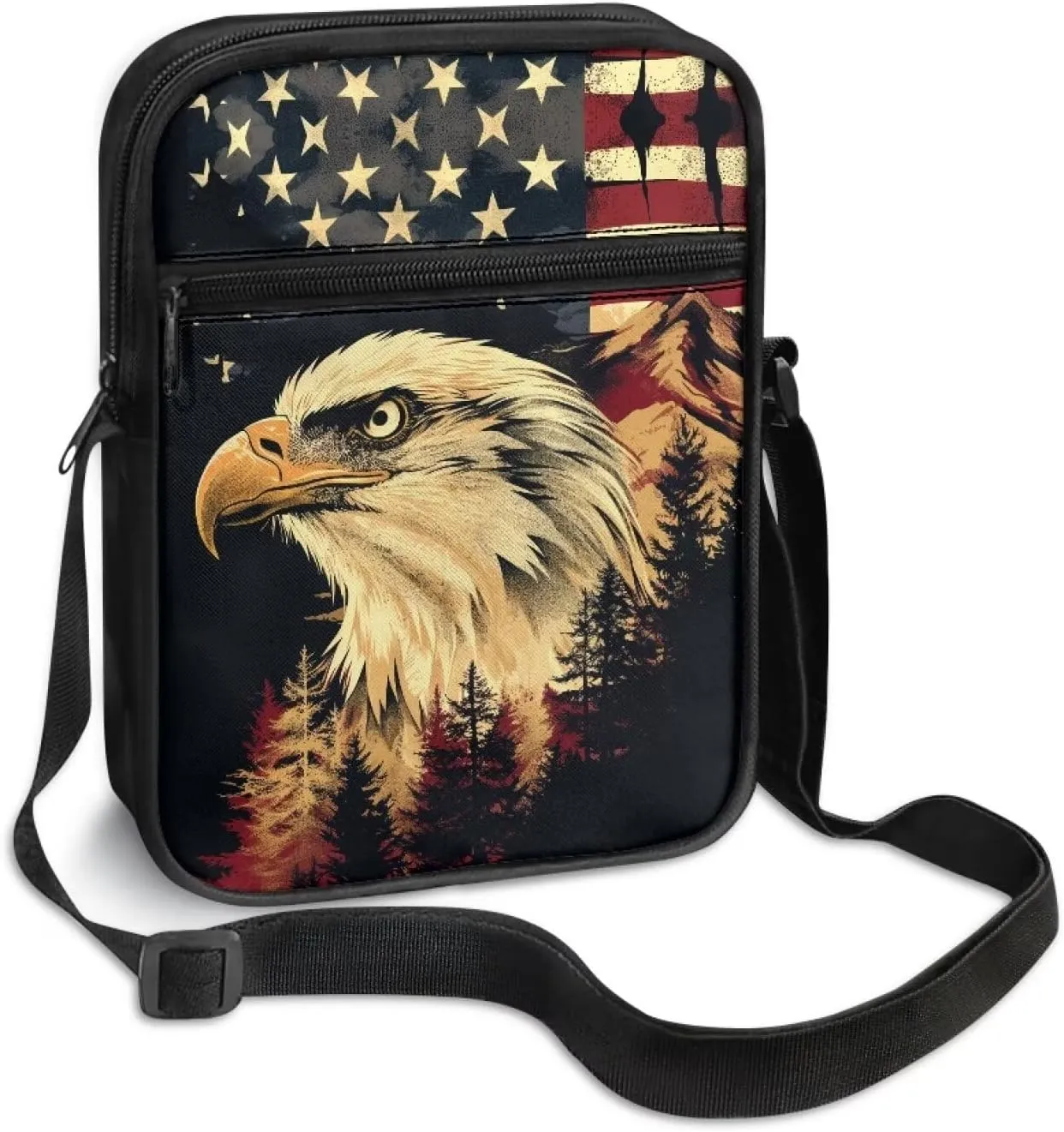 Zipper Messenger Bags Womens Mens Shoulder Bag Multi-pocket Work Office Bag Briefcases for Travelling Outdoors