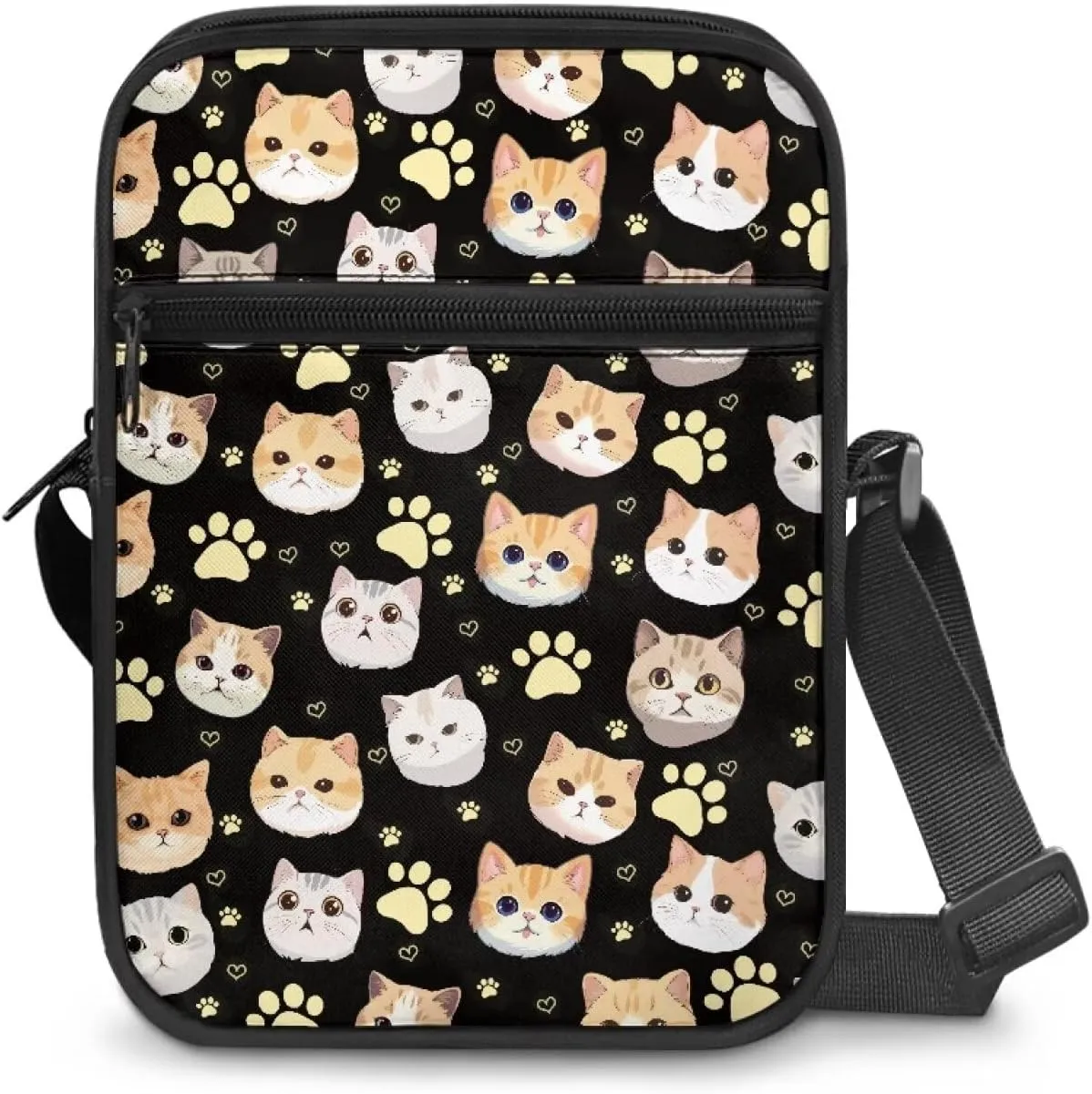 Zipper Messenger Bags Womens Mens Shoulder Bag Multi-pocket Work Office Bag Briefcases for Travelling Outdoors