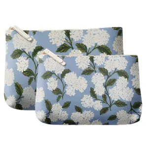 Zippered Pouch Set - Hydrangea